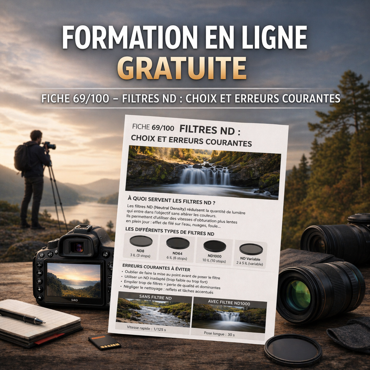 Fiche 69/100 – Filtres ND : choix et erreurs courantes