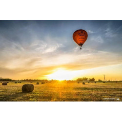 Oeuvre N°086/200, Voyage en ballon nº01 _ Montgolfière de Charente, du Médoc et de Bordeaux