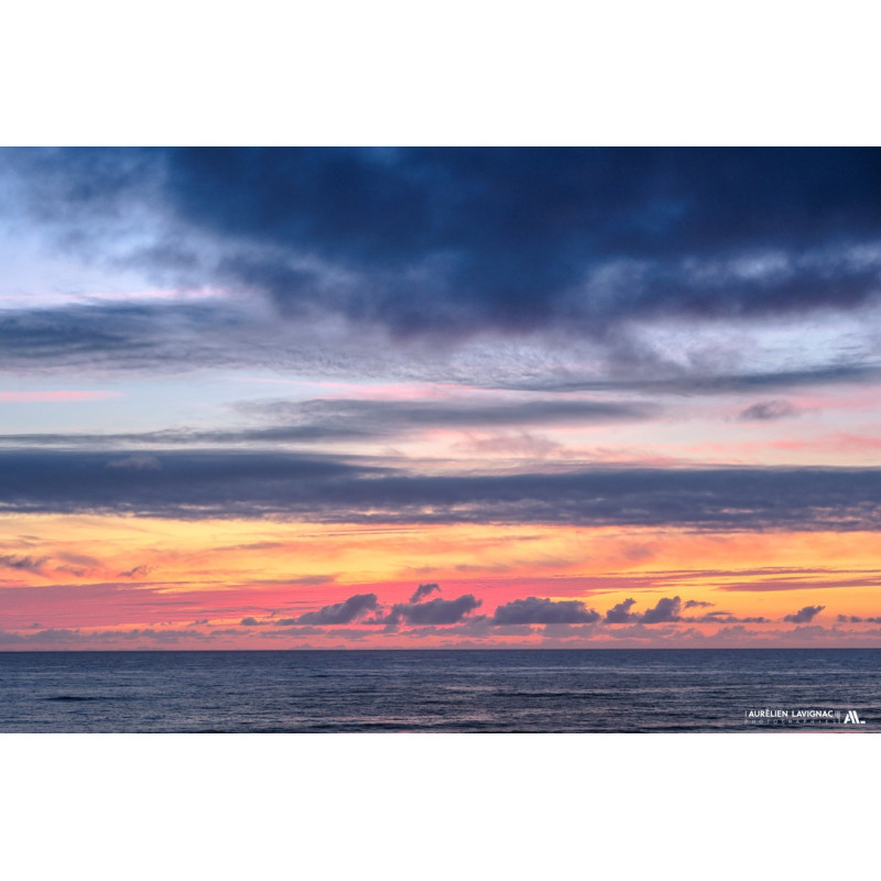Oeuvre N°131/200, Lecture du ciel, Océan, Lacanau, Le Porge