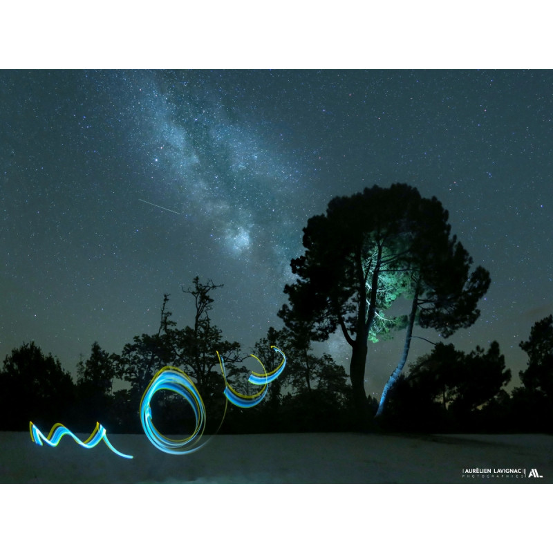 Lightpainting - Tirage d'art - Ralentir le temps _ Escargot Bordeaux - Gironde - Hostens