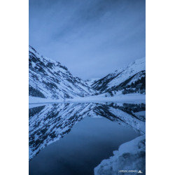 Lac d'Estaing sous la neige...