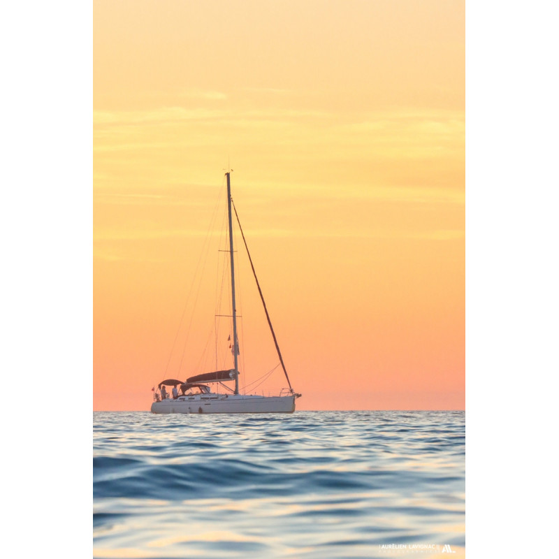 Voyage en bateau sur l'océan n°01 - Voilier et Vagues - 2022