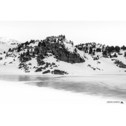 Tirage d'art en noir et...